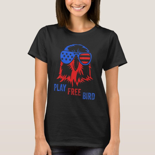 T-shirt American Eagle Jouer à l'oiseau gratuit (Devant)