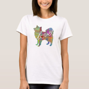 T-shirt American Eskimo - Aquarelle