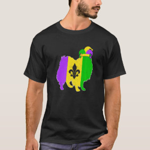 T-shirt American Eskimo Chien Mardi Gras Carnavals Funny P