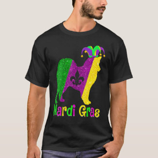 T-shirt American Eskimo Dog Lover Mardi Gras Carnival Jest
