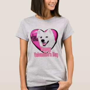 T-shirt American Eskimo Dog Valentines Day