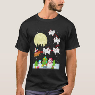 T-shirt American Eskimo Reindeer Christmas Tee Amoureux de