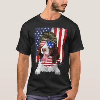 T-shirt American Flag 4th Of July English Springer Spaniel