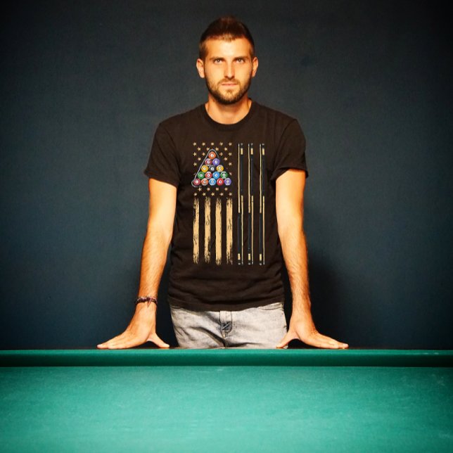 T-shirt American Flag Billiard Pool (Créateur téléchargé)
