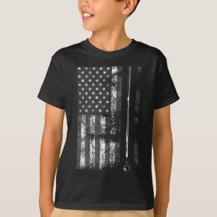 T-shirt American Flag Billiard Stick mignonne table jeu dr