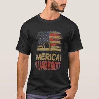 T-shirt American Flag Carré Body American Squarebody Truc