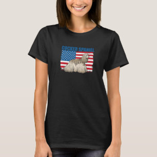 T-shirt American Flag Cocker Spaniel