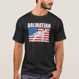 T-shirt American Flag Dalmatian