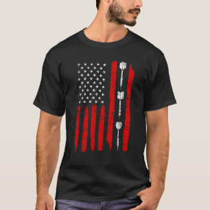 T-shirt American Flag Darts Sports 4 juillet Awesome USA