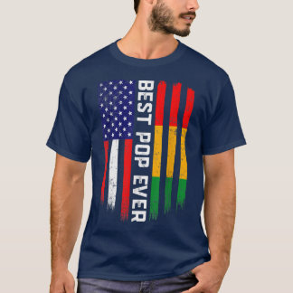 T-shirt American Flag & Guinea Flag Best Pop Ever 