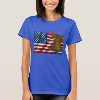 T-shirt American Flag & Liberty Bell Independence Day URM