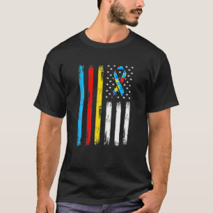 T-shirt American Flag Parents Autistic Child Autism Award