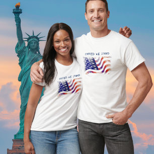 T-shirt American Flag, United We stand