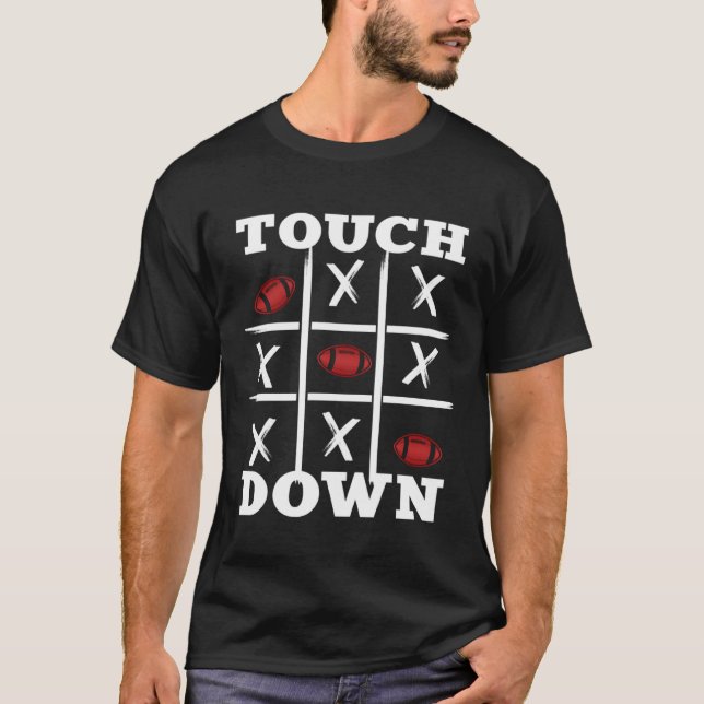 T-shirt American Football Design tictactoe touchdown (Devant)