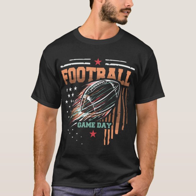 T-shirt American Football Emblem – Footballer Leaque   (Devant)