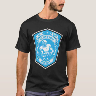 T-shirt American Football Mange Sleep Obtenez Enfants Spor