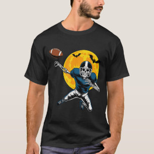 T-shirt American Football Squelette Halloween Femmes Enfan