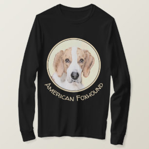 T-shirt American Foxhound Paining - Cute Original Dog Art