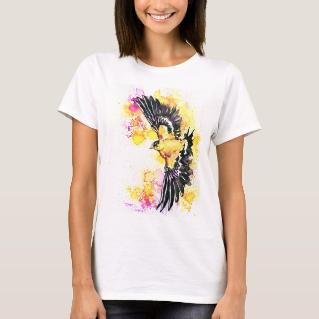 T-shirt American Goldfinch Bird (Devant)