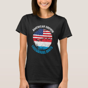 T-shirt American Gros Luxembourg Roots drapeaux Vintages p