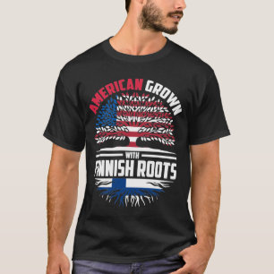 T-shirt American Grosse Avec Des Racines Finlandaises Finl