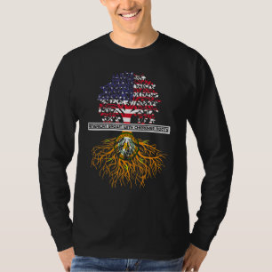 T-shirt American Grosse Avec Les Racines Cherokee Tribe Am