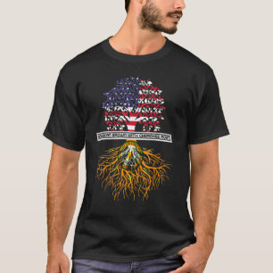 T-shirt American Grosse Avec Les Racines Cherokee Tribe Am