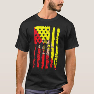 T-shirt American Grosse avec racines siciliennes Sicile Ma