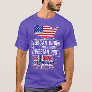 T-shirt American Grotte norvégienne racines Fide Norvège N