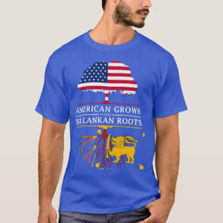 T-shirt American Grown with Sri Lankan Roots Sri Lanka 