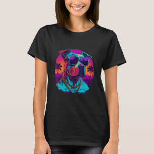 T-shirt American Pit Bull Terrier Race Conception colorée