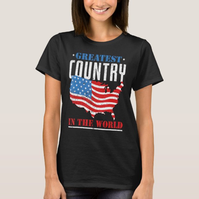 T-shirt American Pride Freedom Liberty Us Drapeau Happy 4t (Devant)