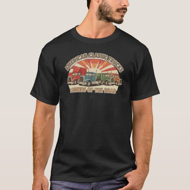 T-shirt "American Retro Big Rig Collection" (Devant)
