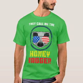 T-shirt American Retro Honey Badger
