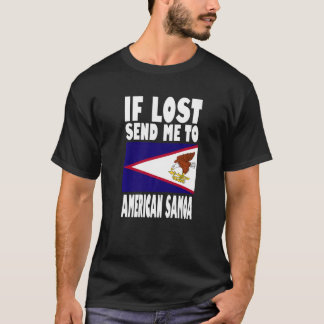 T-shirt American Samoa Flag Design  If lost send me to Ame