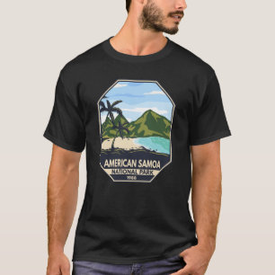 T-shirt American Samoa National Park Retro Emblem