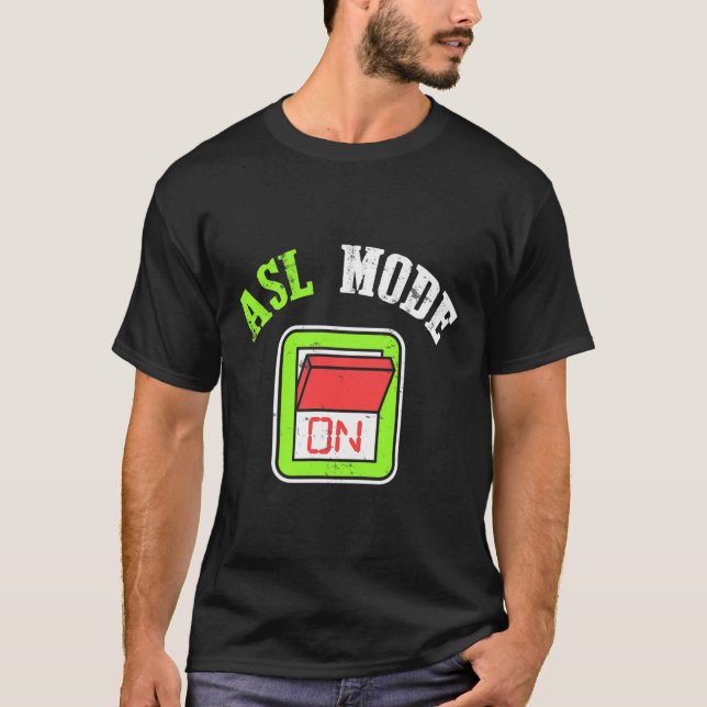 T-shirt American Sign Language Asl Im Deaf Awareness  (Devant)