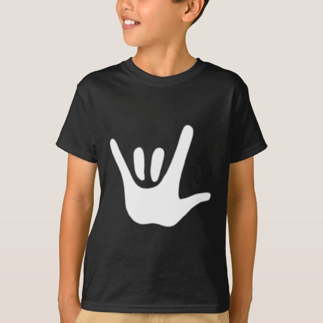 T-shirt American Sign Language Love Asl Deaf Awareness  (Devant)