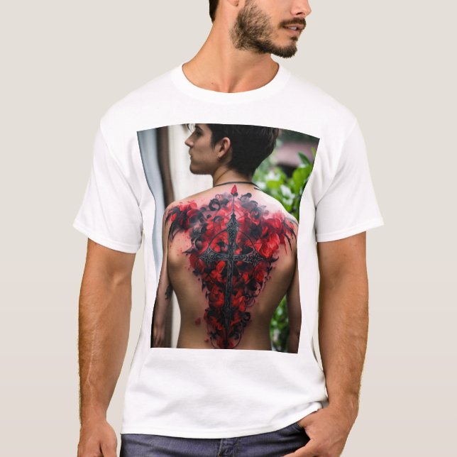 T-shirt American Traditional Tattoo Design - Bold, (Devant)