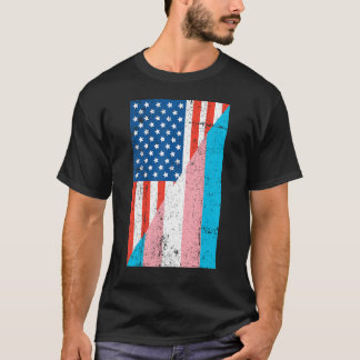 T-shirt American Transgender Flag Transgender