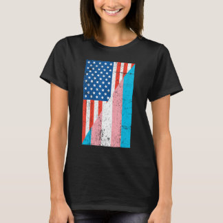 T-shirt American Transgender Flag Transgender