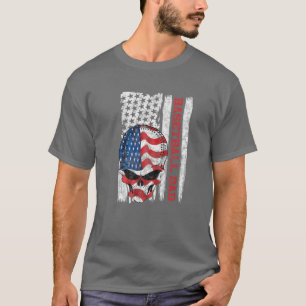T-shirt American USA Drapeau Dieu bénisse l'Amérique Docte