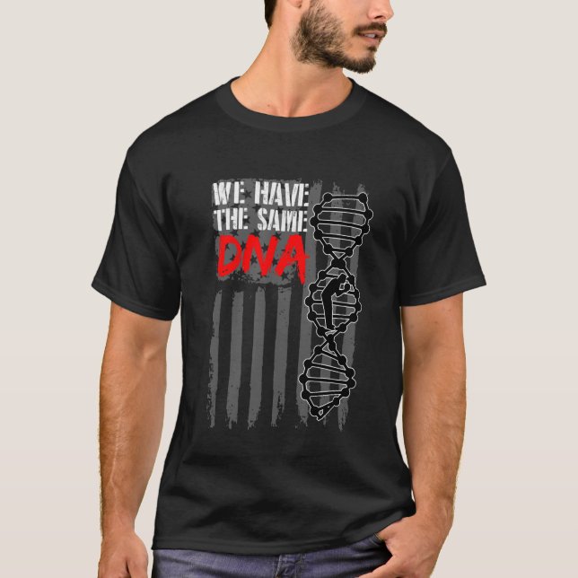 T-shirt American Usa Flag Bowling Dna Patriotic Bowler (Devant)