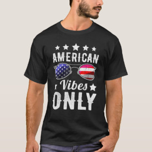 T-shirt American Vibes 4 juillet Garçons Enfants Lunettes 