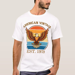 T-Shirt American Vintage Eagle Fonde en 1970