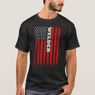 T-shirt American Welder Flag For Welding Men and Women