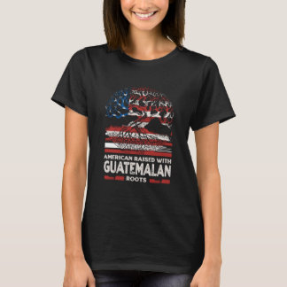 T-shirt American with Guatemalan Roots Patriotic Guatemala