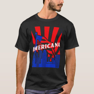 T-shirt Americana, Ville, Drapeau, BJJ, Jiu-Jitsu, MIXED M