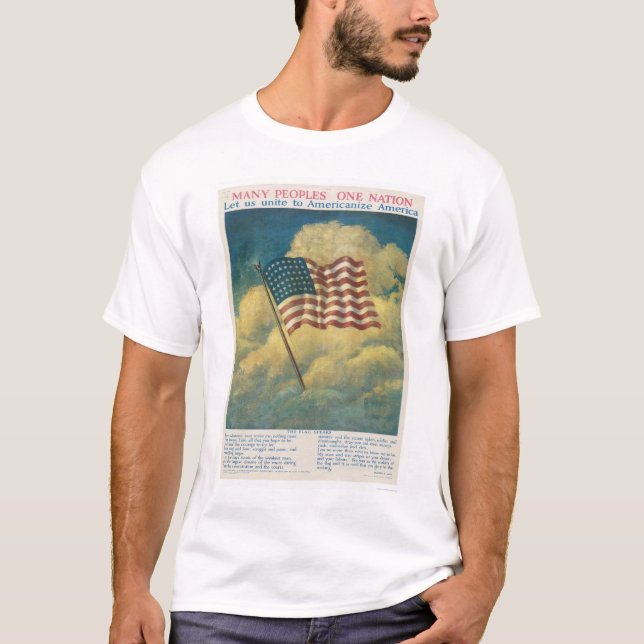 T-shirt Américanisez l'Amérique (Devant)