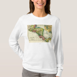 T-shirt AmericaPanoramic central MapCentral Amérique
